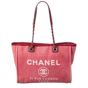 Chanel Pink Canvas Deauville (Authentic Pre-Loved)